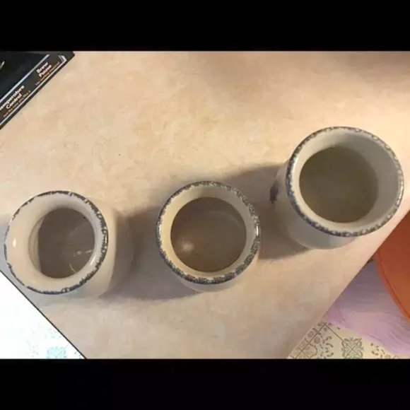 HOME & GARDEN PARTY  pottery containers w/Roosters - Picture 9 of 13